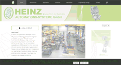 Desktop Screenshot of heinz-automation.de